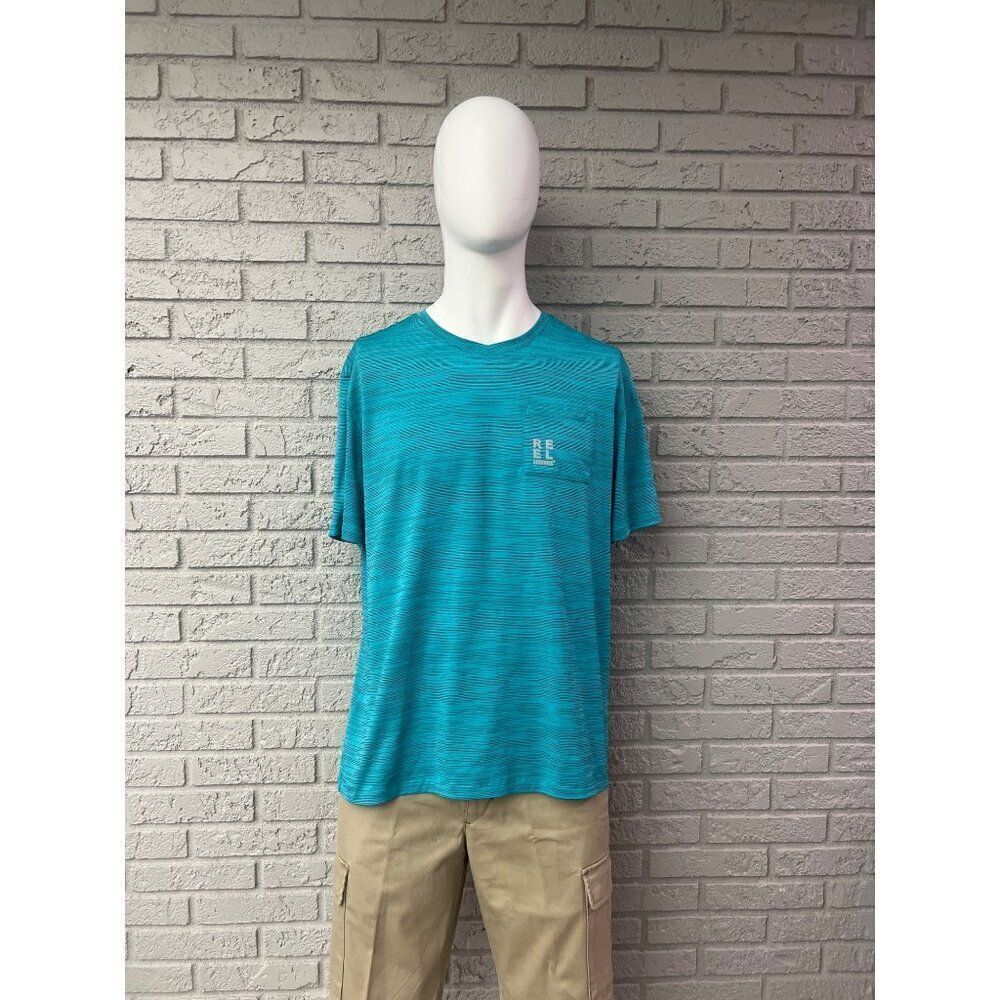Reel Legends Men Freeline Short Sleeve T-Shirt Size L